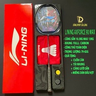 Lining Axforce 90 Max Blue Badminton Racket Premium Full Box Version With Accessories