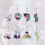 Anime Acrylic Cyberpunk Edgerunners lucy Keychain for Accessories Bag Lucyna KushinadaRebecca KeyRin