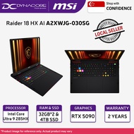 MSI Raider 18 HX AI A2XWJG-030SG GAMING LAPTOP (Intel Core Ultra 9 285HX/64GB RAM/ 4TB SSD/RTX™ 5090