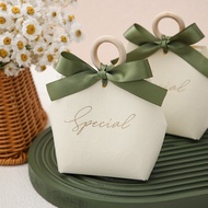 กล่องใส่ลูกกวาดของขวัญงานแต่งงานถุงซานตา5CPS ของขวัญขนมกล่องใบเล็กกระเป๋าใส่ของเครื่องประดับ