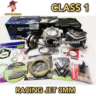 PACKAGE EX5 CLASS 1 JET 3MM RACING 53MM 56MM HEAD BLOCK RACING CRANKSHAFT TANAM LADUNG COPPER BALANC