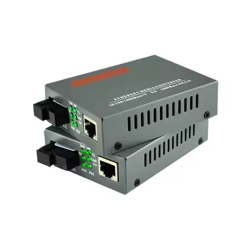 HTB-GS-03 A/B Fast Ethernet Media Converter, SC Interface, 20km Fiber Optic Transceiver, 10 m, 100 m