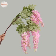 PEWANYMX Wisteria Hanging Flowers, Exquisite Silk Flowers Artificial Flower, Trailing Fake Flowers Vine 3 Branches Durable Simulation Fake Flowers Wall Decor