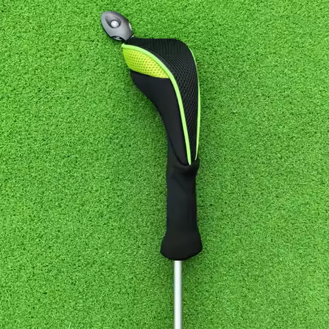 1 Piece Long Sleeve Golf Hybrid Head Cover Set for UT Hybrid Clubs Golf Club Headcovers Green Color3