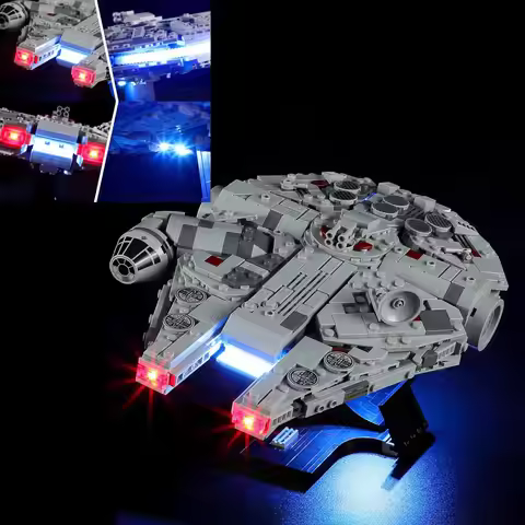 (No LEGO, Just Light) USB Lights Set for Lego Star Wars 75375 Millennium Falcon Building Set
