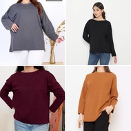 Uniqlo Women's Sweater Sabrina Rib Knit Trendy Girls' Sweater