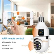 IP Camera CCTV Bulb Lamp V380/V380pro PTZ Dual Lens Dual monitor