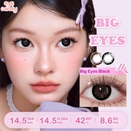 【0.00~-6.00】Eyecandy 14.5mm Colored Contact Lens Cosmetic Lens Natural Look Korea Big eyes Black