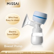 Missai EB11 เครื่องปั๊มนมไฟฟ้า เครื่องปั๊มนมพกพา ปั๊มนมไฟฟ้าแบบปั๊มคู่ ในการดูดได้ 9 ระดับ วัสดุ PPที่นำเข้า ไม่มี BPA ปลอดภัย ไร้กลิ่น Breast Pump