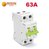 TOMC7-63DC MCB 2P 40A 12V-550V Curve C DC miniature Circuit Breaker solar pv system Mcb positive neg