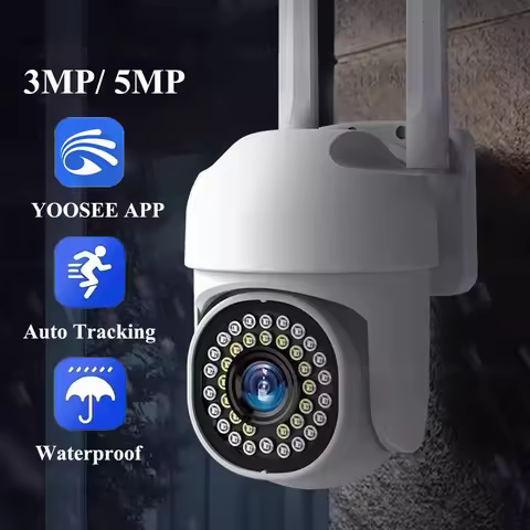 Yoosee HD IP Camera 3MP 5MP CCTV Surveillance Outdoor Waterproof Color Night Vision Auto Tracking Tw