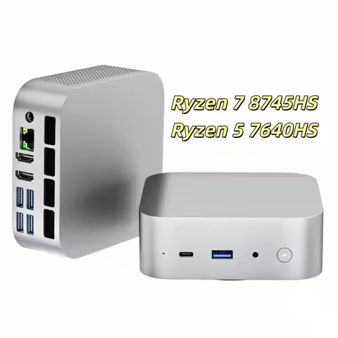 SZBOX AMD Ryzen Mini Desktop PC 8745HS 7640HS Windows 11 Pro DDR4 NVMe SSD USB-C WiFi 6 BT5.2 Home O