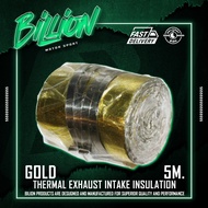 Billion Intake Pipe Insulation Gold Color Length 5 Meters