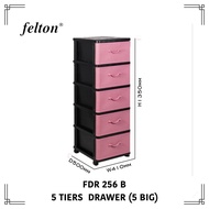 Felton FDR 256( B) 5 Tiers Drawer / Clothes Storage / Clothes Cabinet / Multipurpose Drawer