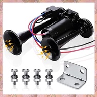 (ZVET) Car Air Horn Train Horn Kit 12V 150Db Super Loud 2 Trumpet with Compressor for Trucks Trains