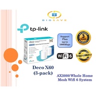 TP-LINK DECO X60(3-PACK) AX3000 WHOLE HOME MESH WIFI 6 SYSTEM