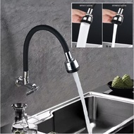 HW080-Single Cooling/Hot and Cold Washing Kitchen Washbasin Faucet Stainless Steel