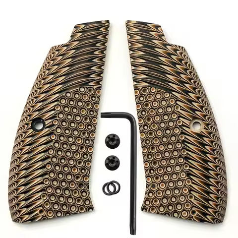 CZ75 Grips G10 Grips for CZ 75 Full Size, SP-01 Series, Shadow Target, 75B BD, Gun Grips Screws Incl