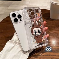 Cute LUBUBU Phone Case For Samsung Galaxy S26 S25 Ultra Edge Plus FE M36 F36 M56 F56 5G 4G Four-Corn