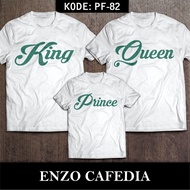FAMILY Couple T-SHIRTS | T-shirts BirthdayFamilys | King Queen PF 82 T-Shirt Design | Can Add Text |