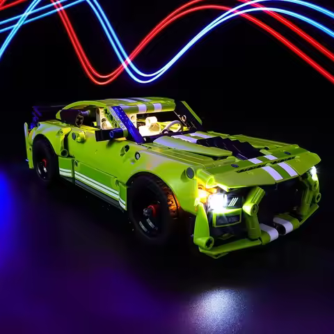 LED Light Set Suitable for LEGO Technic Ford Mustang Shelby GT500 Car 42138 (Not Included Building B