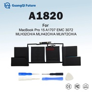 A1820 A1707  6580mA Laptop battery For MacBook Pro 15 inch A1707 Late 2016 Mid 2017 EMC 3072 EMC 316