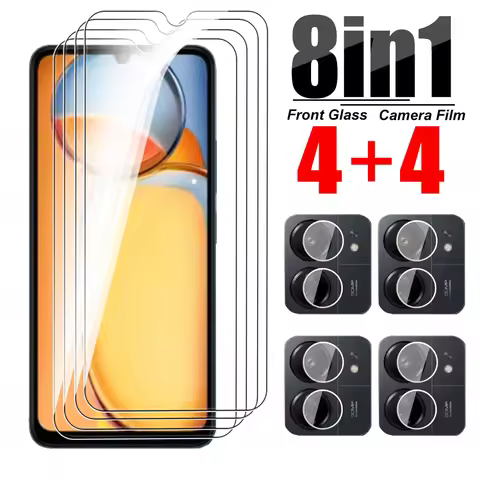 Redme 13C Glass 8To1 For Xiaomi Redmi 13C 4G Camera Tempered Glass Redmy 13 C C13 Redmi13C 6.74inch 