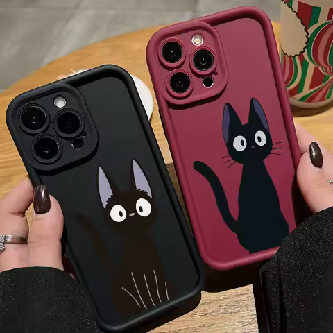 Creative Anime Kikis Cat Phone Case For vivo V50 V40 V30 V30e V29e V29 V27 V27e V25 V20 V21 X100 X90
