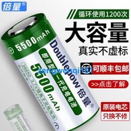 【橙子現貨】倍量26650鋰電池強光手電筒可充電大容量5500毫安3.7v/4.2v充電器