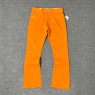 Micro Flare ล้างสีส้ม กางเกงยีนส์ พร้อมขอบ ขอบรุ่ย โดย GALLERY DEPT LA FLARE อ่อนเยาว์ ลำลอง เดนิม ก