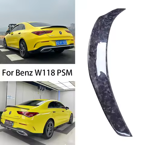 For Mercedes-Benz CLA W118 C118 PSM Style Forged carbon Fiber Rear Spoiler Trunk Wing 2019-2025