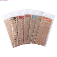 RADIANTBEAM Keyboard Stickers For PC Laptop Accessories English Hebrew Korean Dust Protection Langua