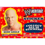 Kurt Angle 2005 Topps Heritage WWE Wrestling 6 Olympic Gold Medal Sticker Card