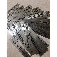 Industry stainless steel etching plate