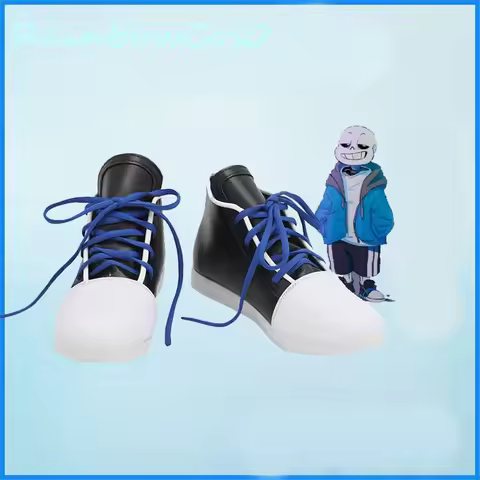 Undertale sans Cosplay Shoes Boots Game Anime Halloween RainbowCos0 W1384