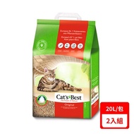 【德國凱優Cat′s Best】-經典凝結木屑砂（紅標凝結型） 8.6kg/20L/2入組_廠商直送