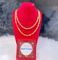 Dây chuyền nữ kiểu xoắn mạ vàng 24k cao cấp ( dây 2 chỉ )