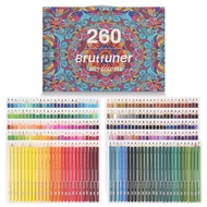 BRUTFUNER Oily Color Pencil 260 Color Set Beginners Getting Started Painting Special Color Lead