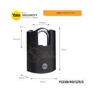 YALE Padlock Anti Cut With Guarded Boron Steel Shackle Model Y121B(Size 40mm/50mm)