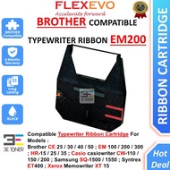 Compatible Brother EM200 Black Typewriter Ribbon Cartridge for CE25 CE30 EM100 EM200 EM300 SQ-1500 E