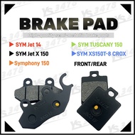 YS-3478 SYM XS150T-8 CROX  SYM Symphony 150 / SYM Jet 14 / Jet X 150 / TUSCANY 150 - Disc Brake Pad 