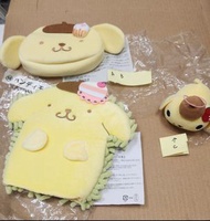 布甸狗 pompompurin 一番獎 銀包 / 抹抹手套 / tsumtsum 士多啤梨 公仔 吊飾 (日版)（每件計）(盲抽)（pn2）