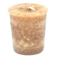 PROBLEM SOLVING Reiki Charged Herbal Votive Candle (brown) approx.13hrs