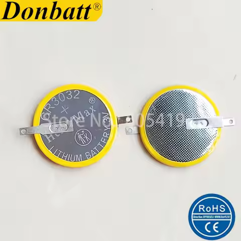 20pcs/Lot Welded tabs CR3032 3v Lithium Button Cell Battery Coin Cells For PCB Toys Lights Super Pow