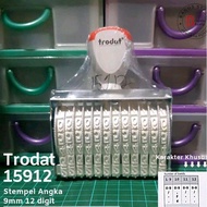 Trodat 15712 15912 12 Digit Manual Number Stamp 7mm 9mm can be used for Plastic Paper media Date