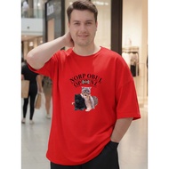 2Y754 [AIYOU] Lelaki Baju T Shirt Men Tshirt XL-5XL   Round Neck Oversized Men's Crop Top Plus Size 