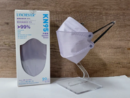 藍仕德 - 【KN95系列】成人四層防護升級款KN95口罩 醫用級 20片/盒 幻影紫韻-粉灰色