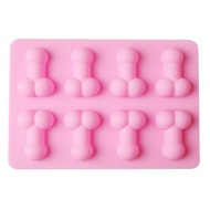 Houseeker Funny Dicks Ice Cube Tray Silicone Cake Chocolate Mold Ice Cream Forms Soap Candle Maker 8 Penis Shape For Adult Party