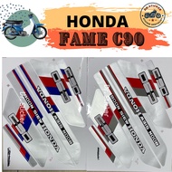HONDA FAME C90 GB6 Stripe Stiker Sticker GB-6 PETAK CDI BODY COVERSET COVER SET KAVERSET KAVER SET H