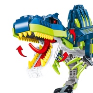 Standard Particle Assembled Building Blocks Jurassic Park Spinosaurus Dinosaur Girl Boy Child Birthday Gift DIY Educational Toy Compatible With LEGO